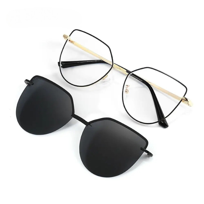 Onyx Duo – Clip-On Sunglasses (2-in-1)